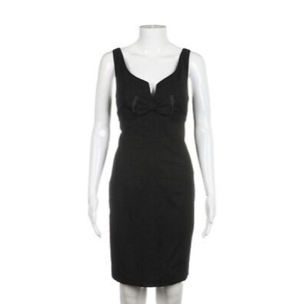 REBECCA TAYLOR grey casual sheath wool dress